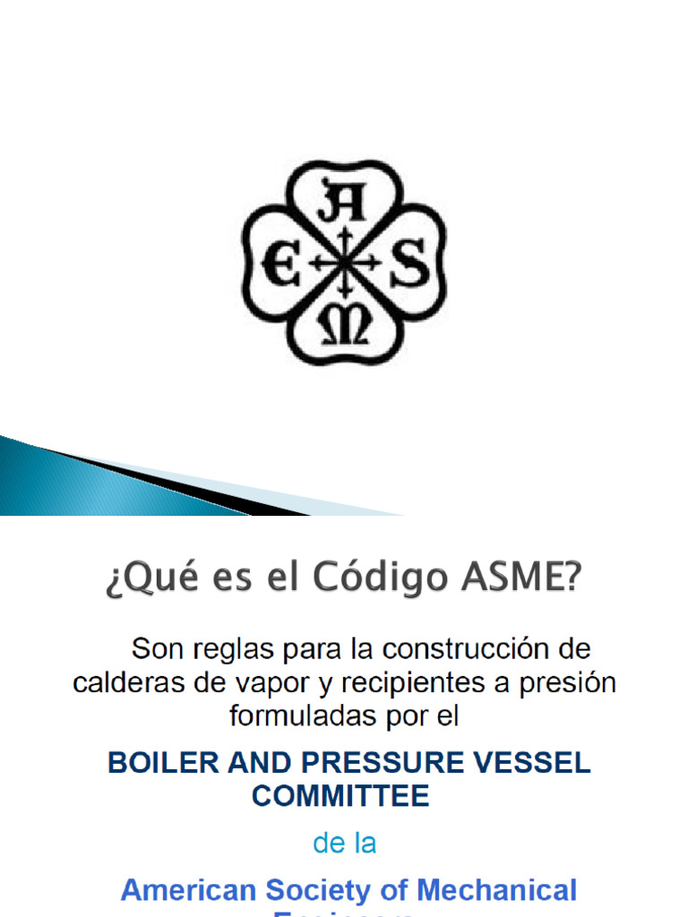 Historia del Código ASME y su Estructura | PDF | Presión | Temperatura