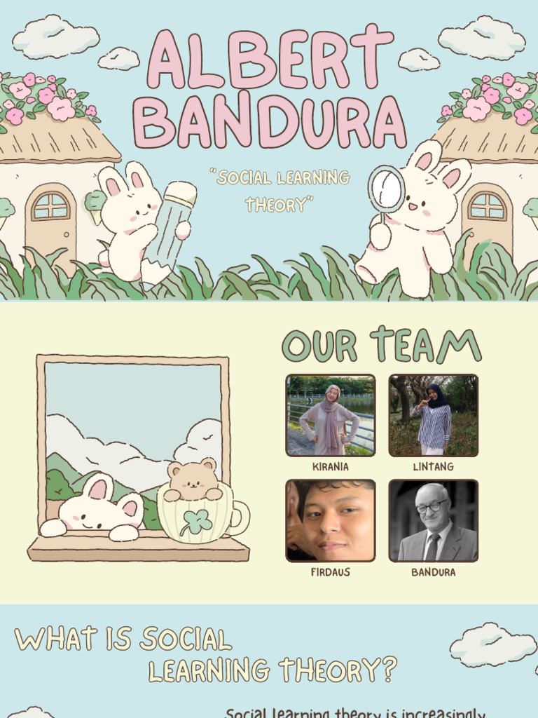 Pink Yellow and Blue Pastel Cute Kawaii Bunny Playful Group Project ...
