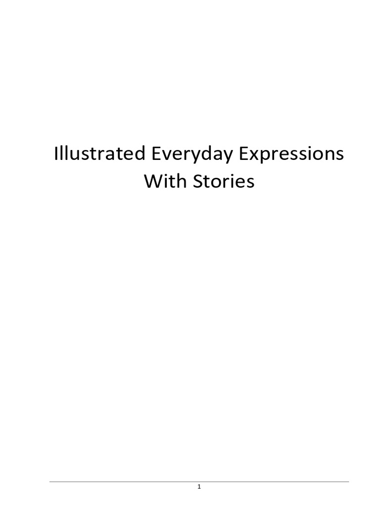 Illustrated Everyday Expressions | PDF