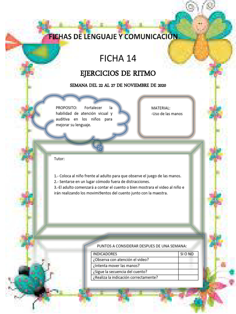 Ejercicios de Ritmo para Niños | PDF