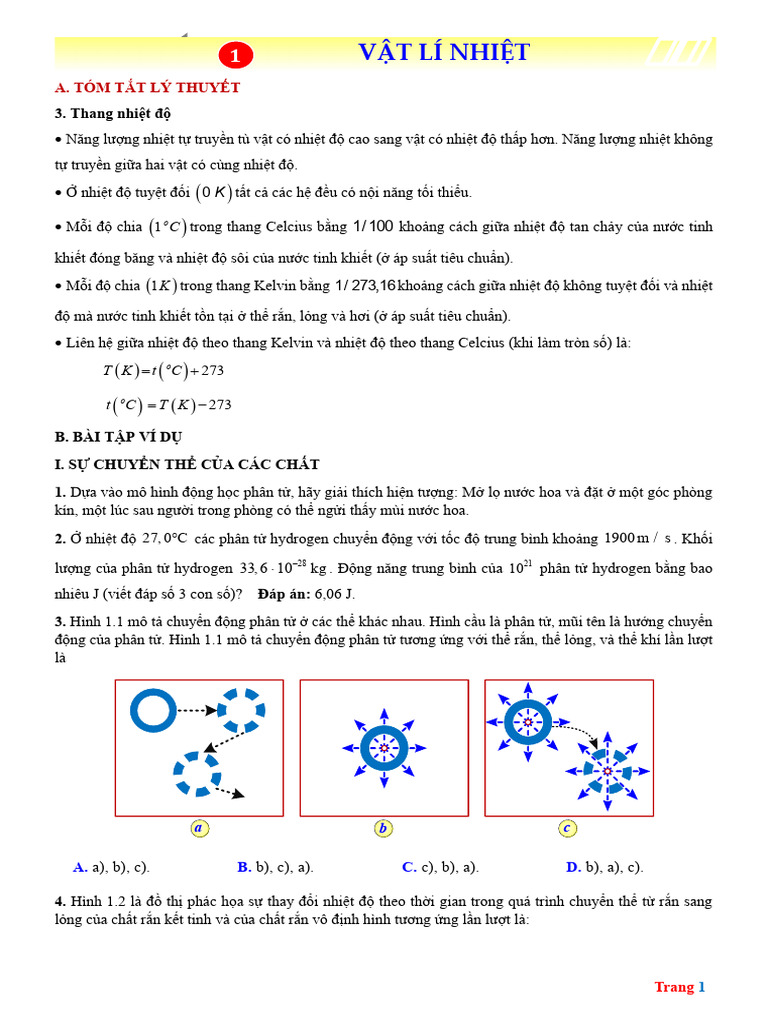Chuyen de Vat Li Nhiet | PDF