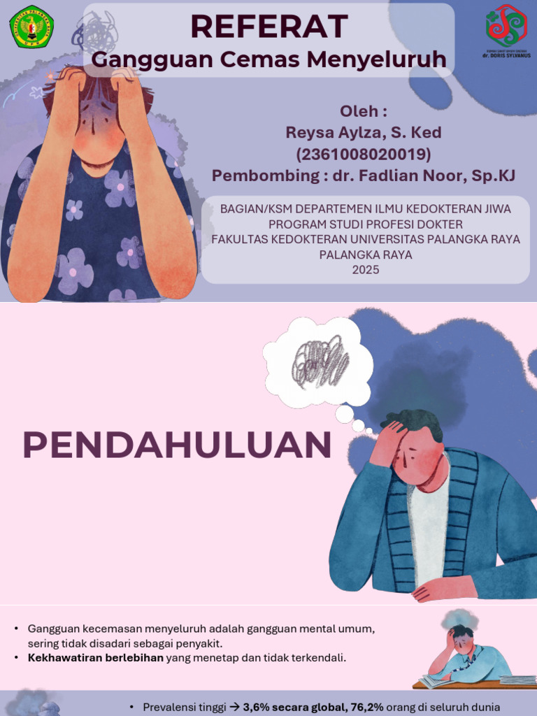 Gangguan Cemas Menyeluruh: Gejala & Penanganan | PDF