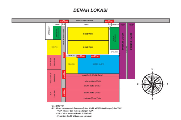 Denah Lokasi Akses VIP dan Penonton | PDF