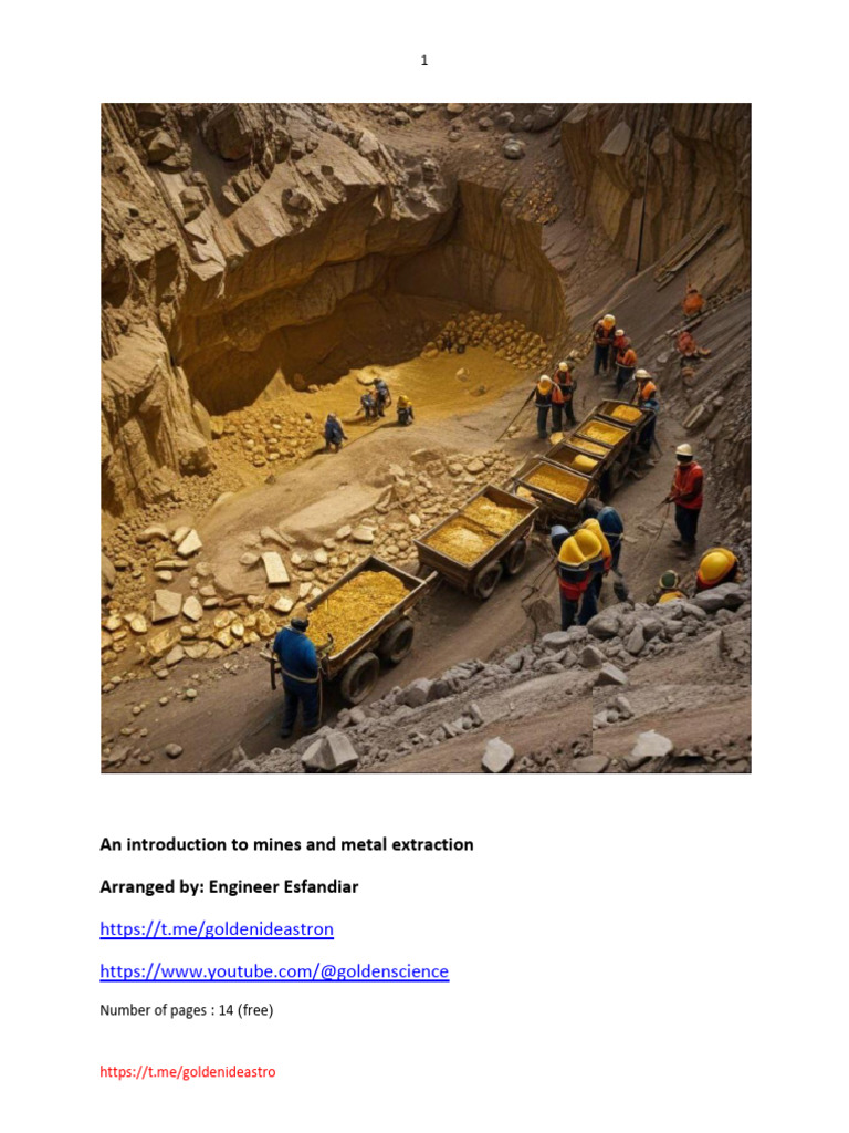 Mining and Metal Extraction Methods | PDF | Mining | Ore