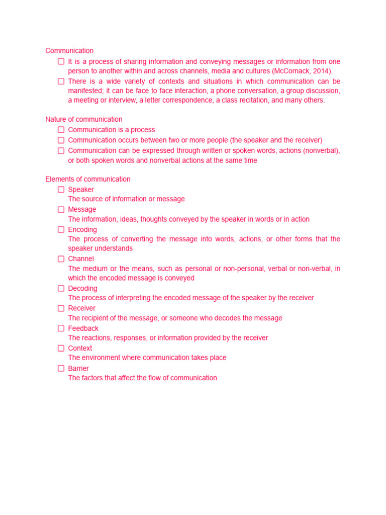 Oral Communication Reviewer | PDF | Communication | Nonverbal Communication