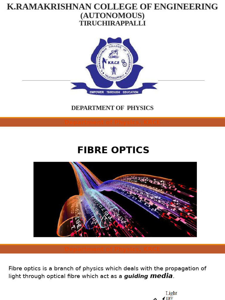Unit 1 Fibre Optics | PDF | Optical Fiber | Transmission Medium
