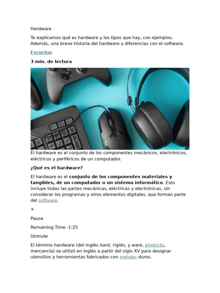 5 Hardware 10 | PDF | Hardware de la computadora | Almacenamiento de ...