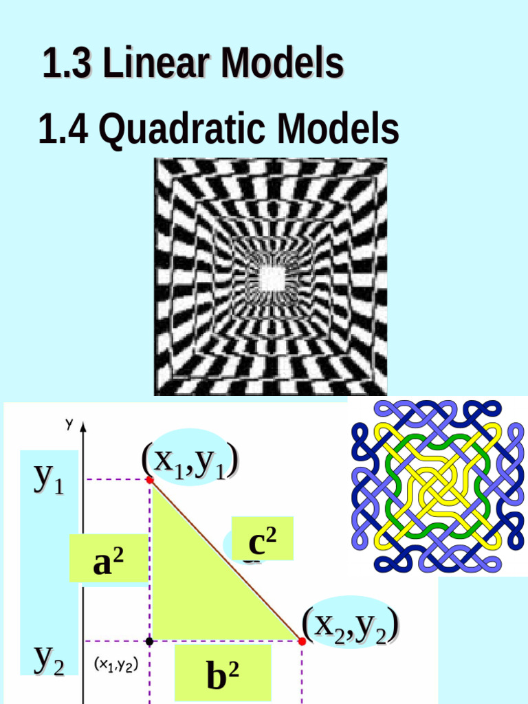 Linear and Quadratic Models Explained | PDF | Quadratic Equation ...