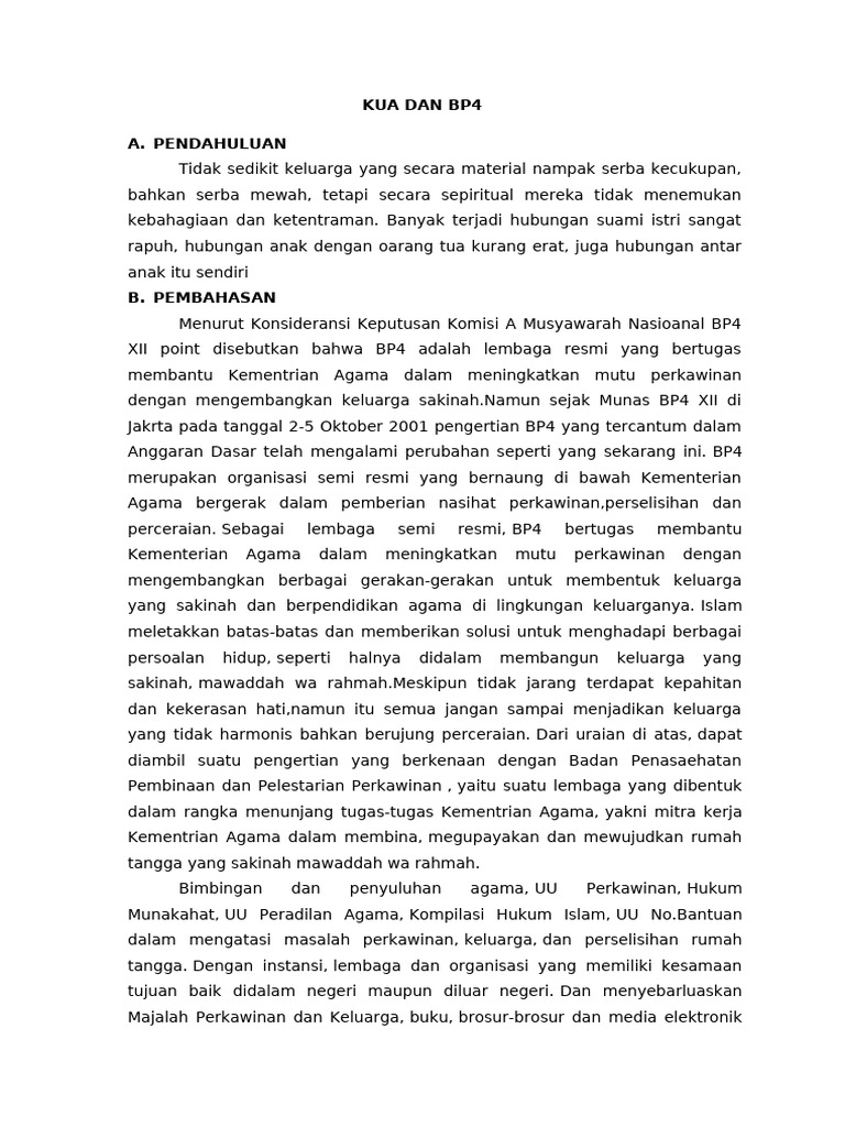 Peran BP4 dalam Keluarga Sakinah | PDF