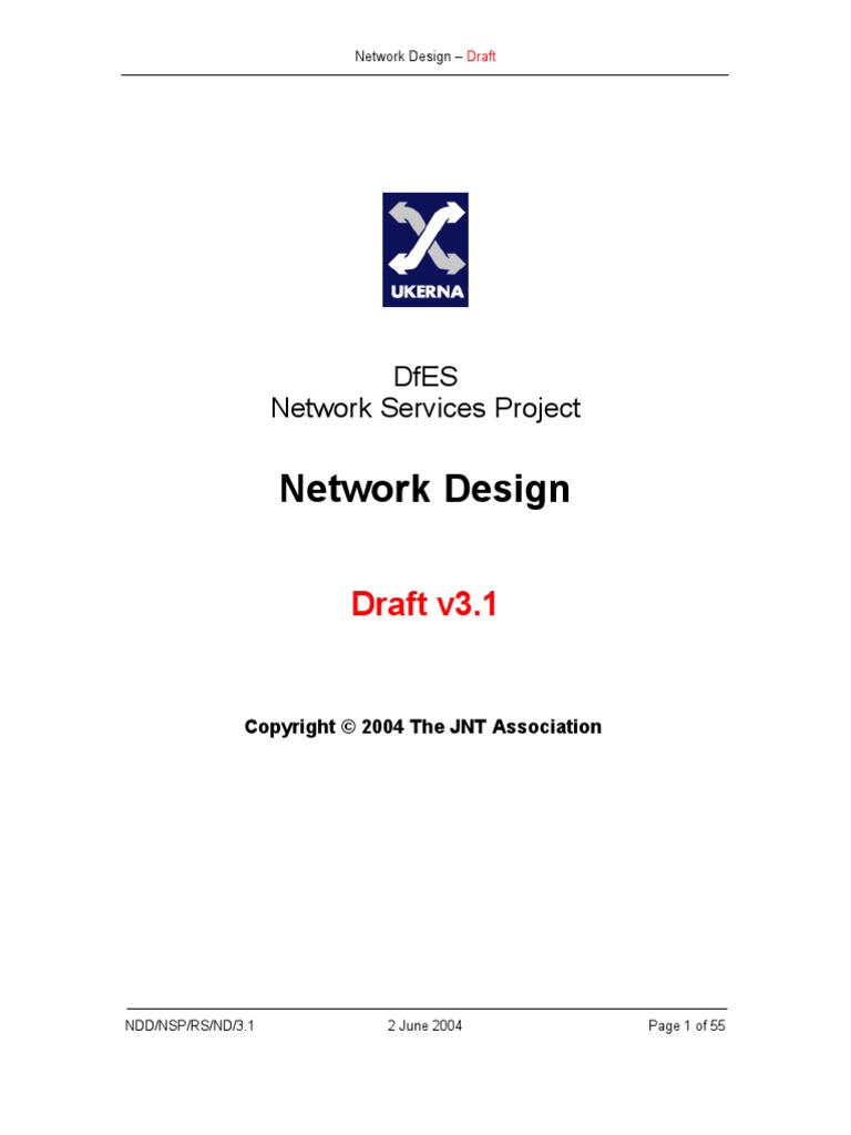 Network Design: Draft v3.1 | PDF | Computer Network | Ip Address