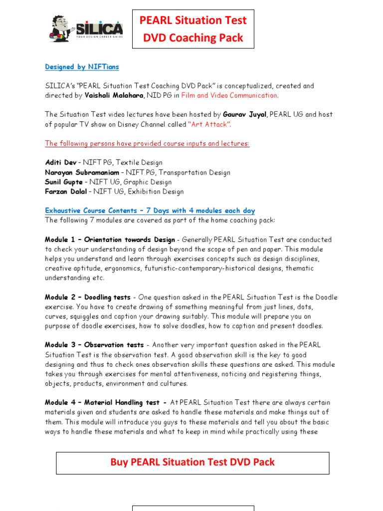 PEARL Studio Test Coaching | PDF