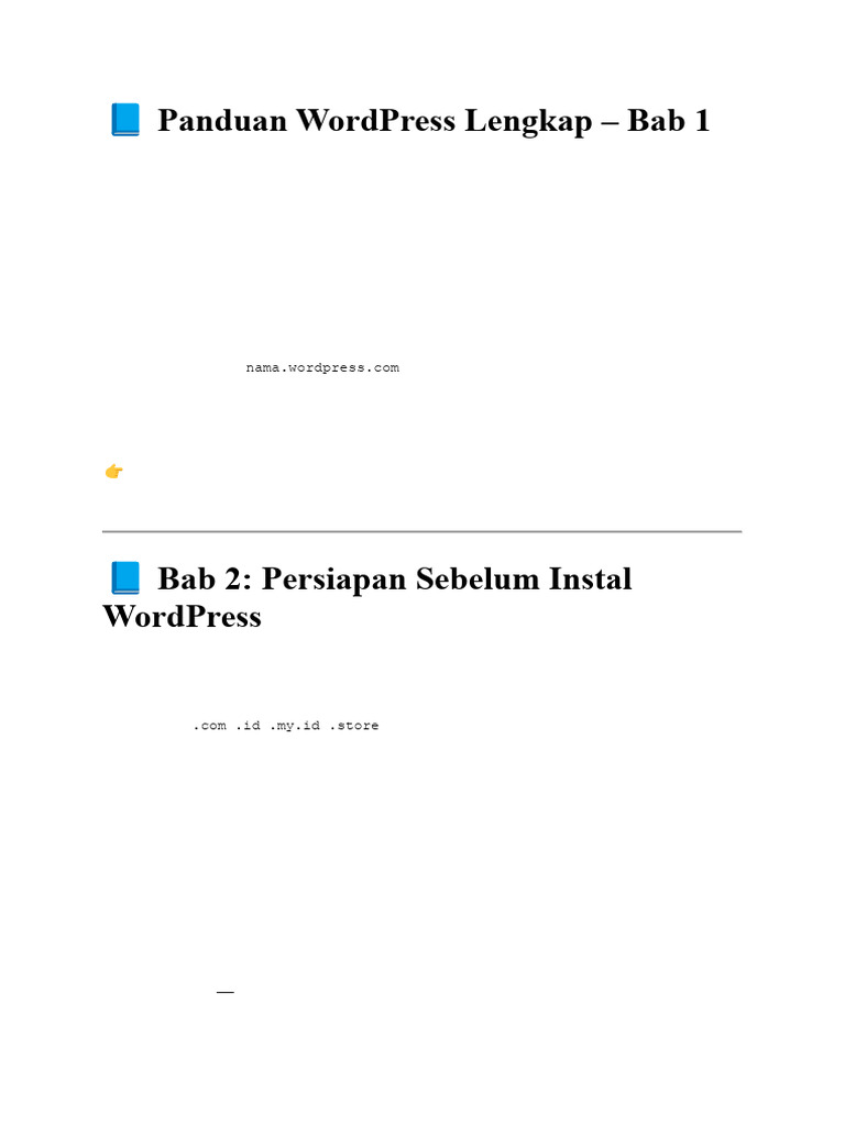 Panduan Wordpress Lengkap Pdf