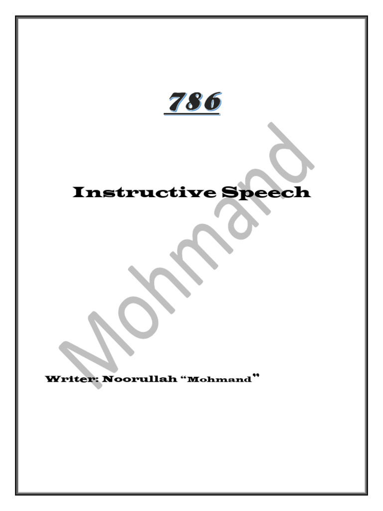 Instructive Speeches for Life Lessons | PDF | Muhammad | Quran