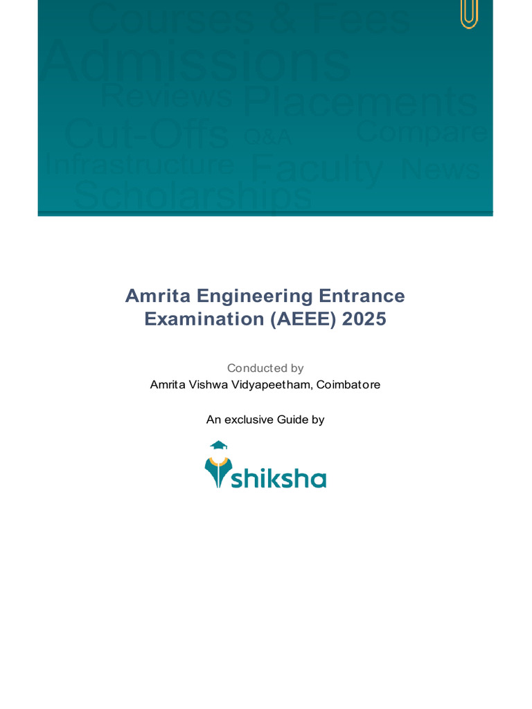 AEEE 2025 Exam Pattern and Details | PDF | Chemistry | Line (Geometry)