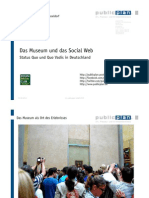 "Das Museum Und Das Social Web. Status Quo Und Quo Vadis in Deutschlan". Vortrag Bei Der 14. Social Media Night in Stuttgart