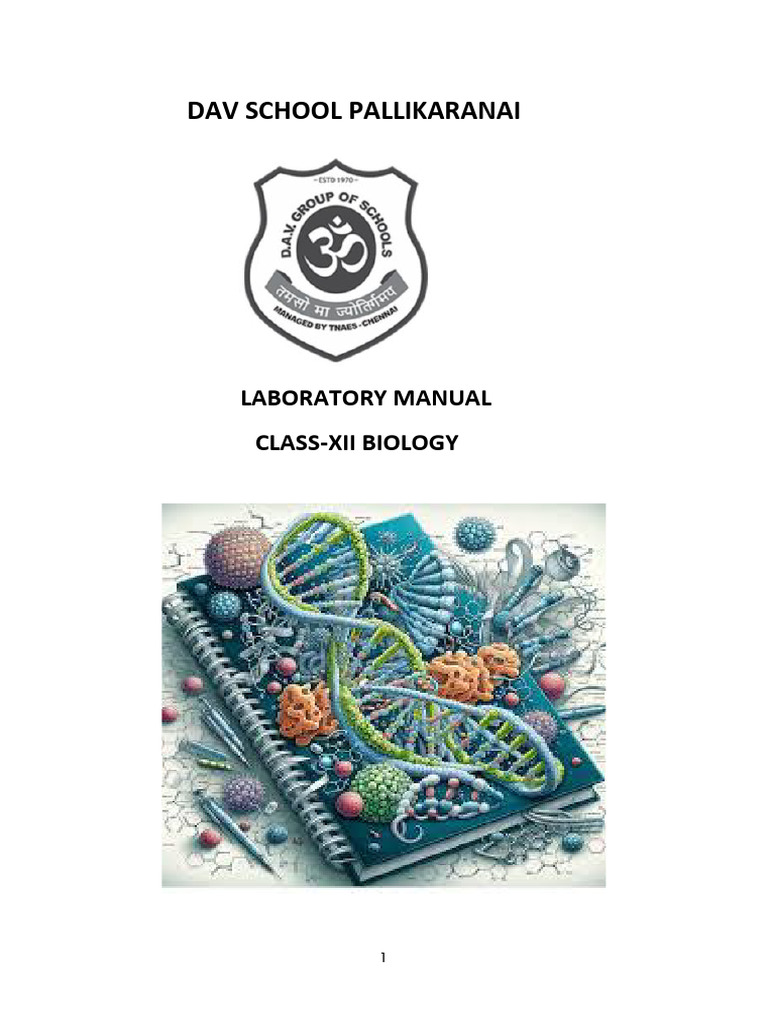 Class XII Biology Laboratory Manual | PDF | Meiosis | Ovary