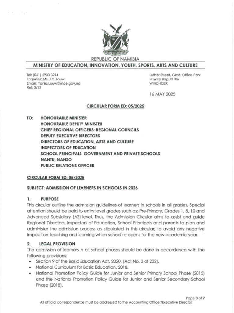Admission Circular 2026 | PDF