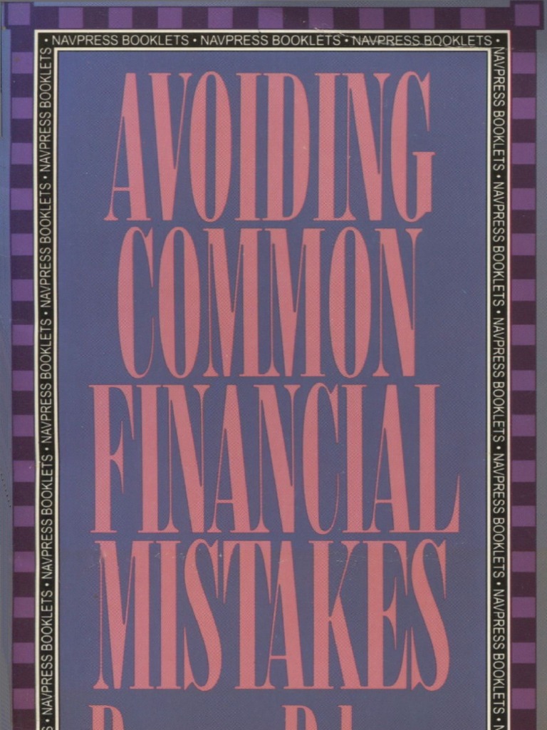 Avoiding Common Financial Mistakes - Ron Blue | PDF | Self-Improvement