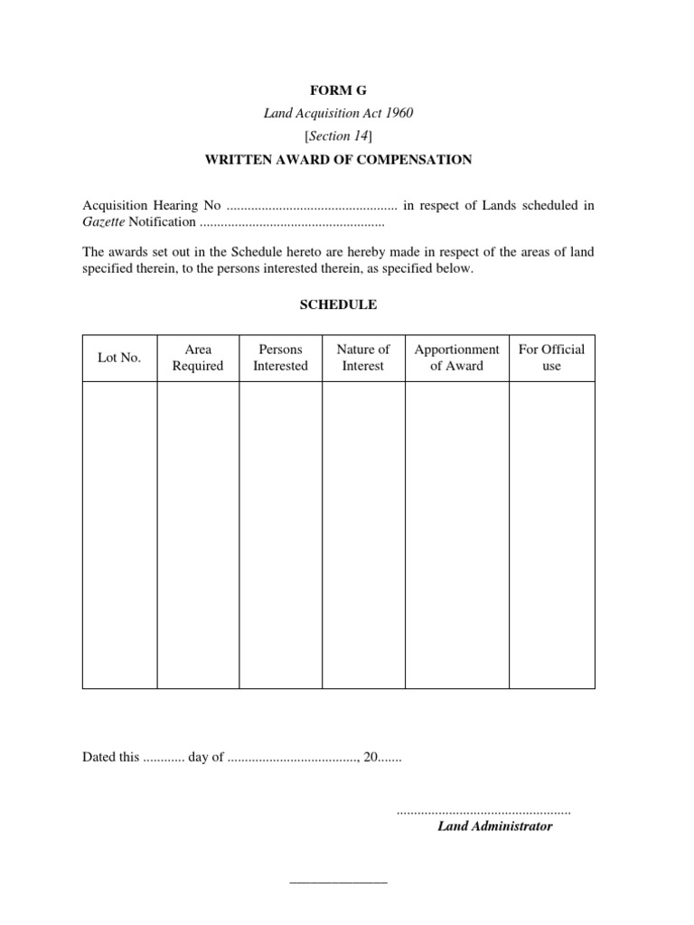Form G | PDF