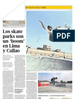 Los Skate Parks Son Un Boom en Lima y Callao
