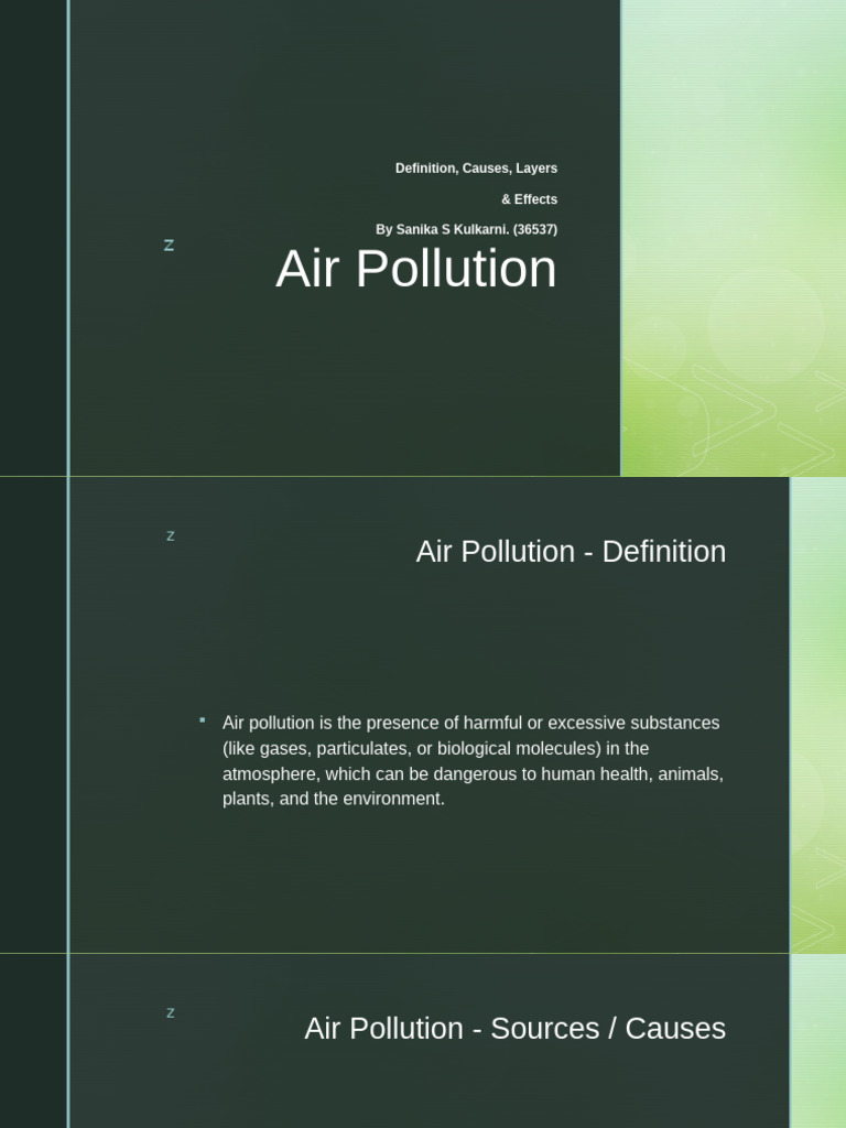 Air Pollution | PDF