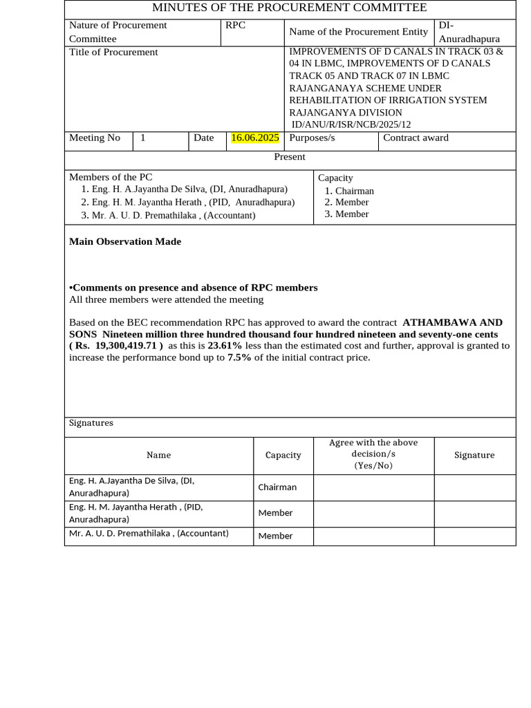 PC Minutes Package 12 | PDF