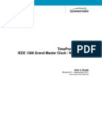 Timeprovider 5000 Ieee 1588 Grand Master Clock / NTP Server: User'S Guide