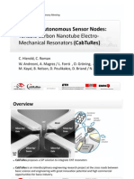 Enabling Autonomous Sensor Nodes:: Tunable Carbon Nanotube Electro Mechanical Resonators (Cabtures)