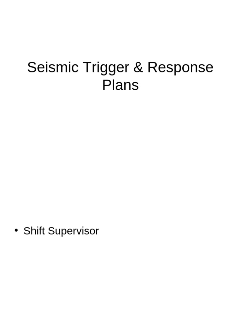 Seismic Event Response Procedures | PDF | Geotechnical Engineering ...