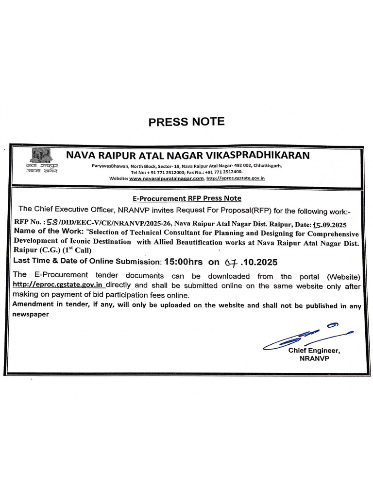 Press Note . | PDF