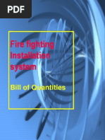 Fire Fighting Installation System: Bill of Quantities