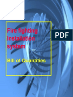 Fire Fighting Installation System: Bill of Quantities
