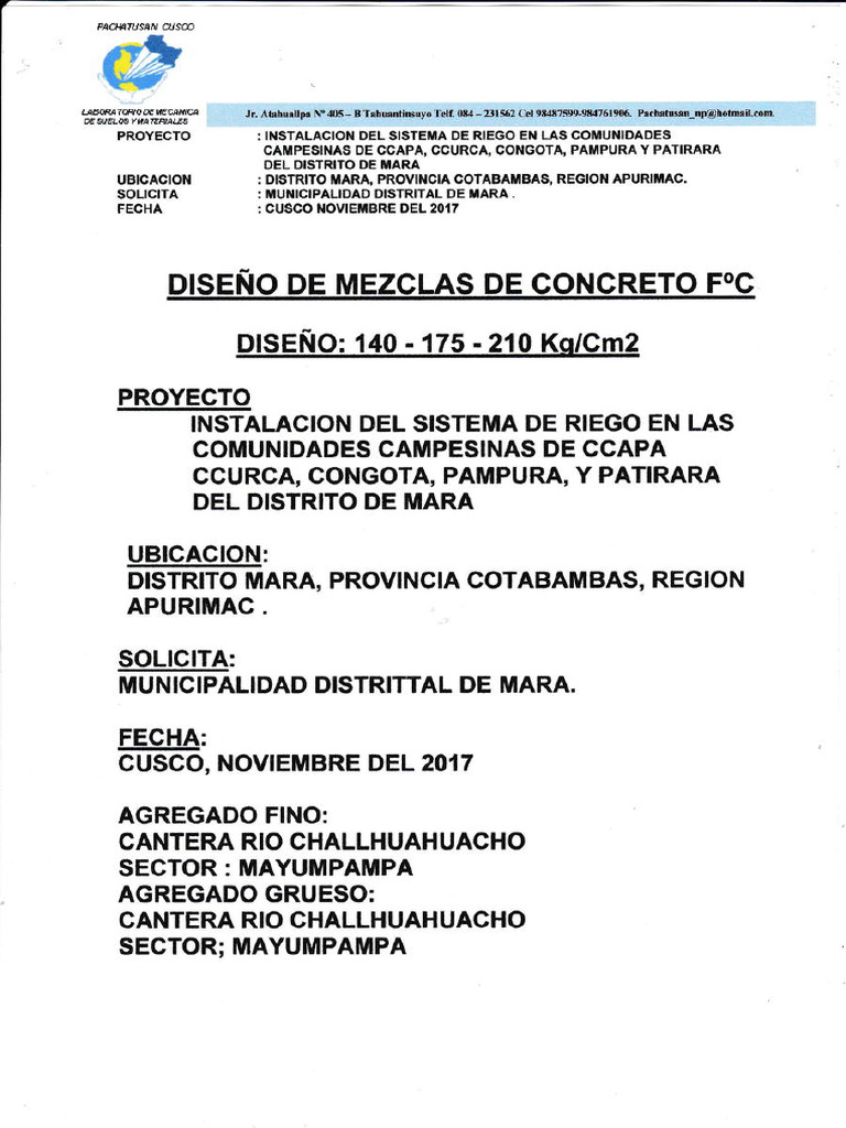Ilide - Info Diseo de Mezclas de Concreto PR | PDF