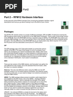 Part 2 - RFM12 Hardware Interface