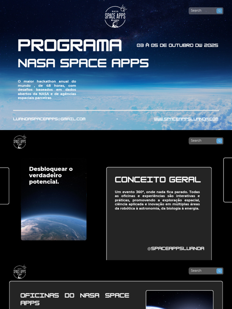 Hackathon NASA Space Apps 2025 Luanda | PDF | Nasa | Espaço sideral