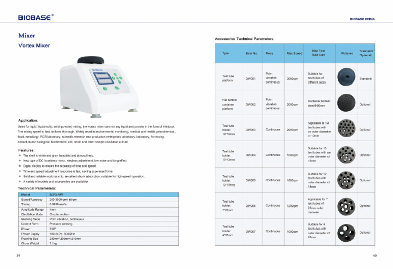 Vortex Mixer | PDF
