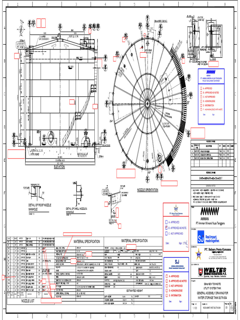 Water Storage Tank Assembly Details | PDF | Plumbing | Mechanical ...