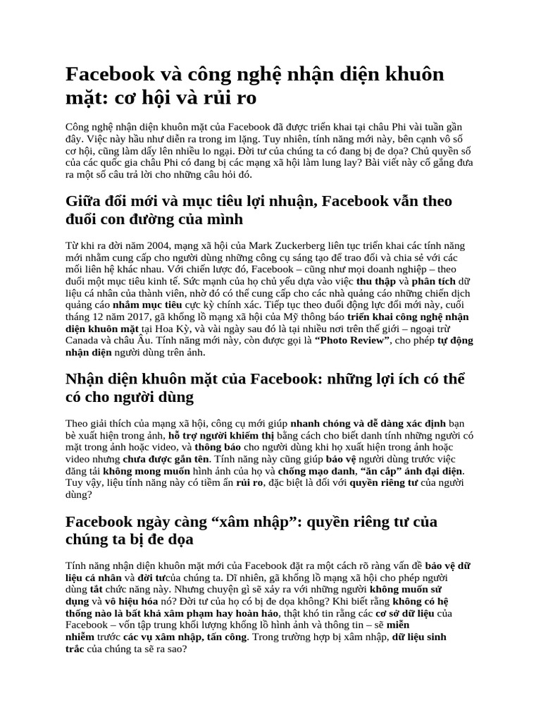Facebook | PDF