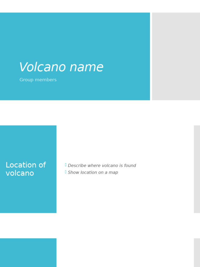 Comprehensive Volcano Report Guide | PDF
