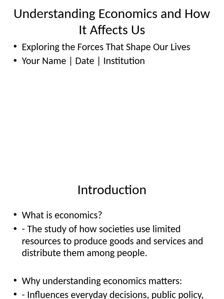Understanding Economics | PDF