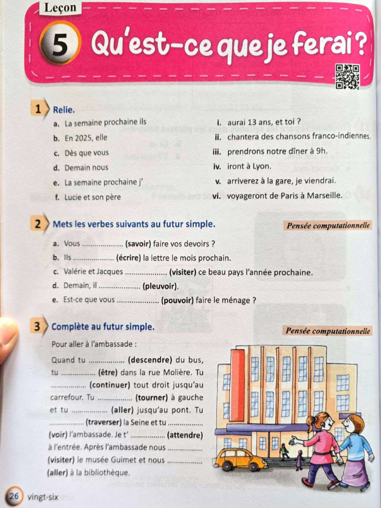 French Workbook - CHP 5 - Class 8 - LMC | PDF