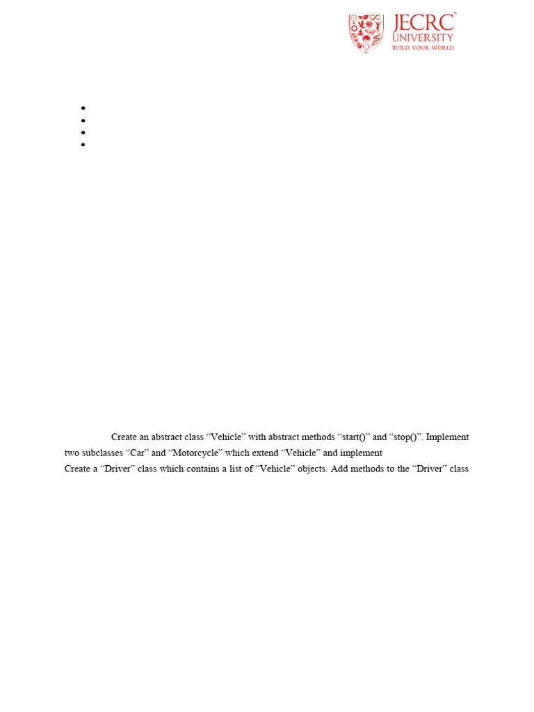 Java Programming Assignment for B.Tech | PDF