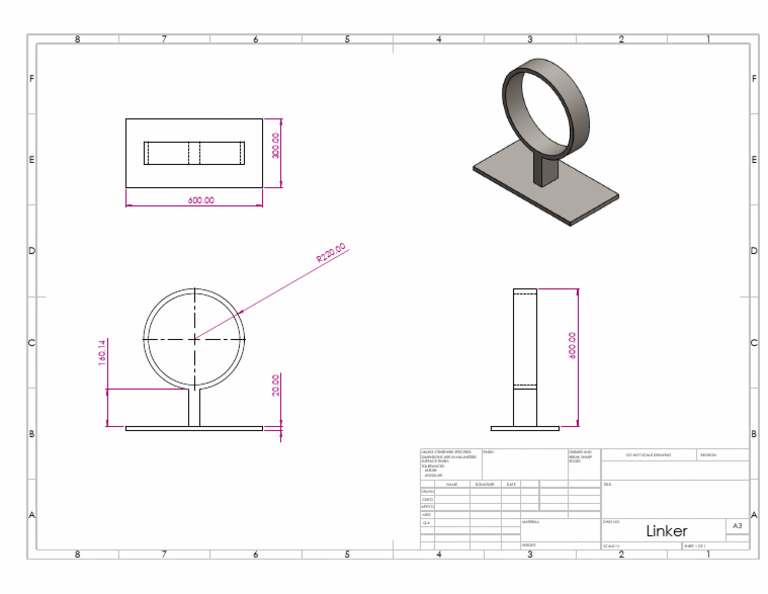 Technical Drawing Specifications Sheet | PDF
