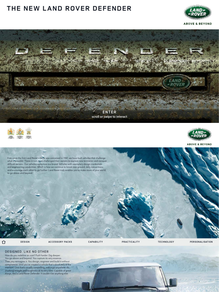 New Land Rover Defender Overview | PDF | Four Wheel Drive | Off Roading