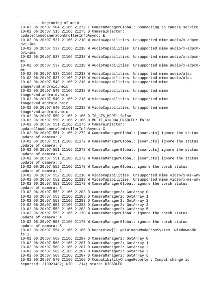 Log Cat 1759360807403 | PDF | Java (Programming Language) | Computing
