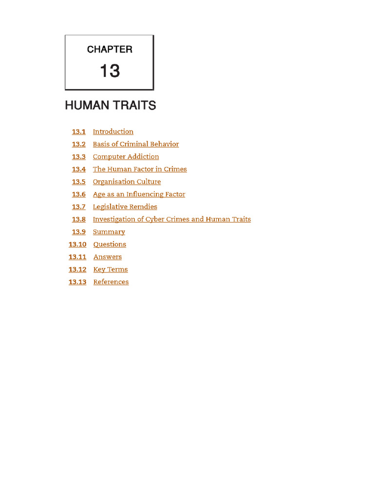 Chapter 13 - Human Traits | PDF