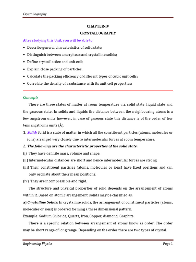 Understanding Crystallography Basics | PDF | Crystal Structure | Solid
