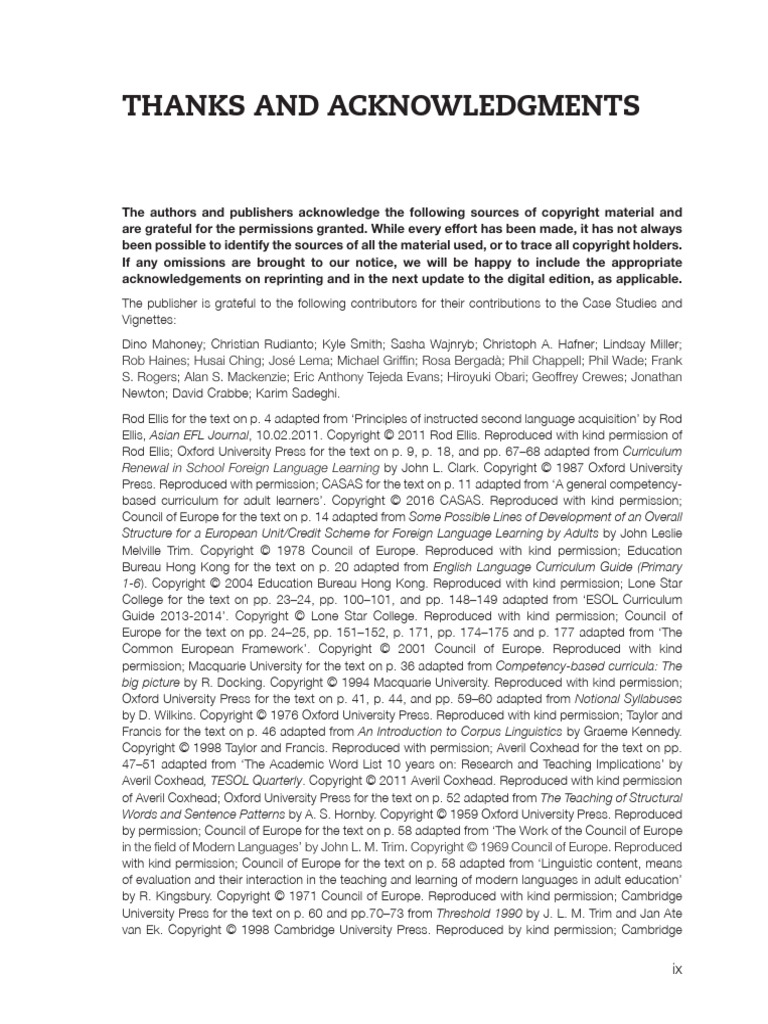 03.0 PP Ix Xii Thanks and Acknowledgements | PDF | English As A Second ...
