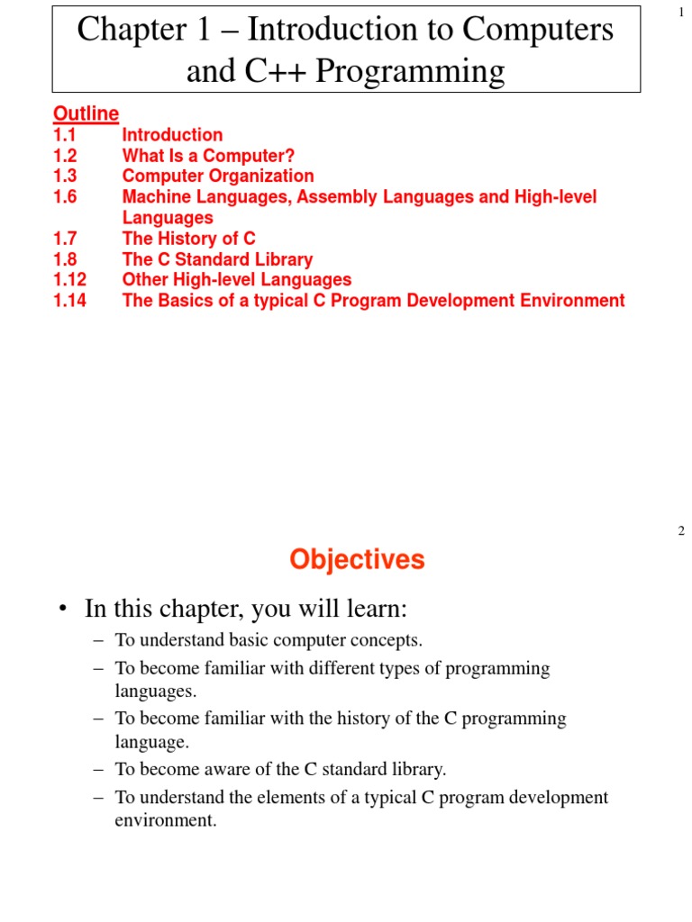 Introduction to Computers, Programming Languages, and the C/C++ ...