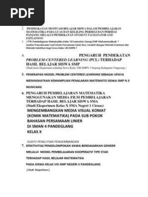 Analisis Ian Soal Sistem Persamaan Linier Dua Variabel Dengan